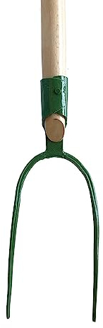 Heugabel mit 2 Zinken Spatengabel mit langem Stiel aus Buchenholz und Werkzeugkopf aus Qualitätsstahl Bequem&Leicht Dunggabel Mistgabel Grabgabel 169 cm Lang