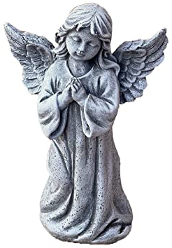 stoneandstyle Steinfigur betender Engel stehend frostfest Steinguss