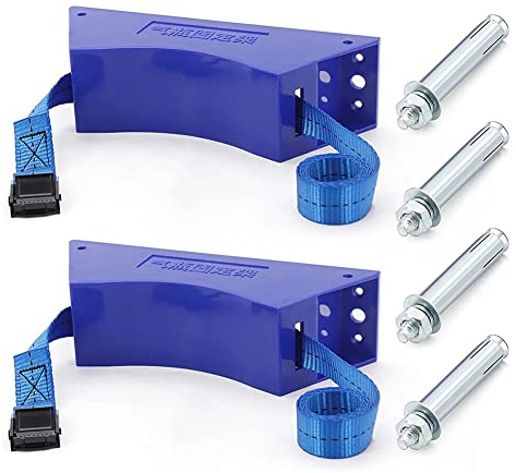 Zicojia 2PCS Support de RéServoir de Propane Cylindre Support Mural Support de Bouteille de Gaz Cylindre de Gaz ABS Durable avec Vis Bleu