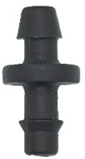 Conector para Unir Microtubos de 4 mm y Conectar microtubos a Tubos de Riego de Goteo de 16 mm - Accesorios de Riego por Goteo - Resistente a los Rayos UV - Dientes de Agarre 50 UNIDADES