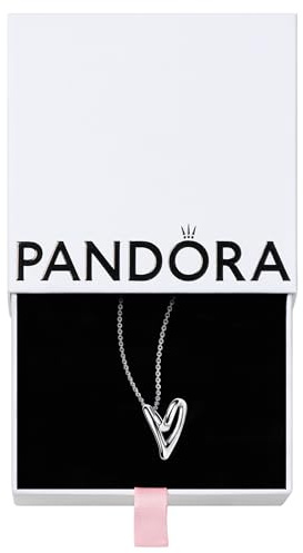 Pandora Essence Collar de plata de ley con colgante en forma de corazón, 70 cm70