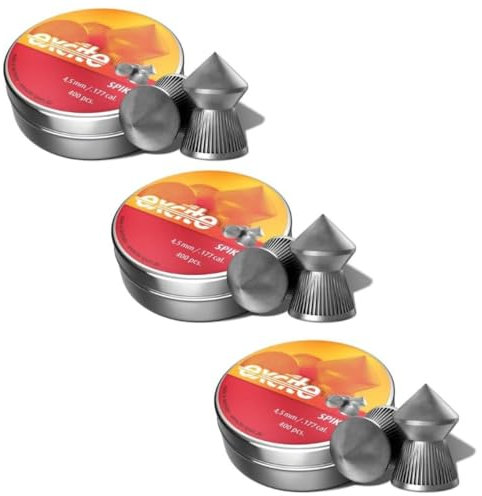 ARMERIAONLINE SINCE 1999 1200 Pallini PIOMBINI 4 5 4.5 45 MM PIOMBINI Spike h e n h&n per CARABINA Pistola Aria COMPRESSA Gas CO2 Bersaglio 14x14 Omaggio