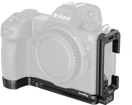 SMALLRIG L Bracket para Nikon Z 6III, Placa L Plate para Arca-Swiss, con Orificios Roscados de 1/4-20, Conector QD, Montaje de Zapata Fría - 4523