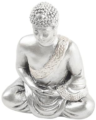 FUNOMOCYA Buddha-Figur-Ornament Aus Harz Buddhismus-Statue Für Wohnzimmer-Dekoration Handgefertigte Figur Für Innenraum Deko-skulptur Für Tisch Und Regale Klassisches Design Für Heim Und Bür