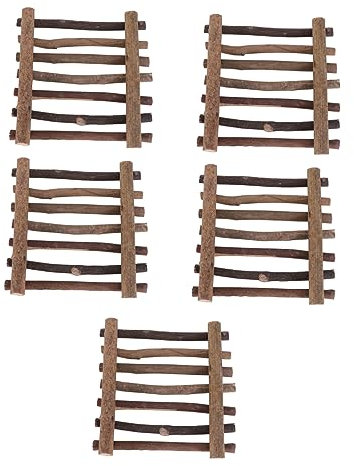 NUOBESTY 5stücke Retro Holzstäbchen Für Miniatur Landschaften Diy Bastelmaterial Für Kreative Wohnkultur Und Handwerksprojekte
