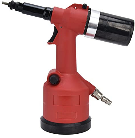 Kit de ajuste de tuercas de remache de alta resistencia para placas y tuberías de metal, pistola remachadora neumática profesional G1/4 con herramienta de remachado de aleación de zinc, adecuada para