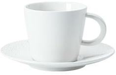 Piattino in ceramica per la colazione, tazza da caffè/caffè/latte per ragazze, tazza da caffè piccola bianca + piattino