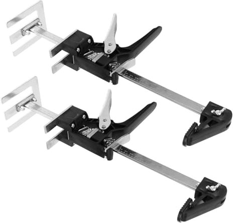 HOMSFOU 2 Pezzi martinetto di sollevamento sollevatore tool tenaglie attrezzo Salvataggio ascensori regolatore dell'altezza delle piastrelle da parete braccio salva lavoro Metallo plastica