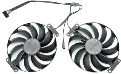 Lot de 2 ventilateurs pour carte graphique Asus GeForce RTX 3070 OC, RTX 3060 Ti, Dual RADEON RX 6700 XT 12 Go, 95 mm