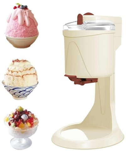 Heladera eléctrica para postres caseros, incluye taza medidora y espátula, ideal para uso doméstico y comercial