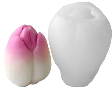 Moldes de silicona para tulipanes, adornos de yesos, fundición, resina epoxi, tulipanes, silicona, resina epoxi, yesos de flores