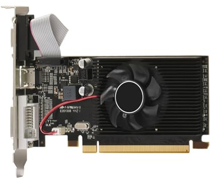 DDR3 64Bit Scheda Grafica 2GB Con Ventola di Raffreddamento Desktop Gaming Video Per Ufficio Casa Luce Gioco PC Accessori Basso Profilo VGA Grafica