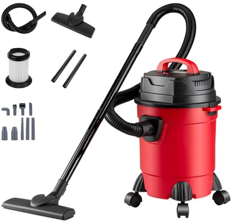BEOSIOR 15L 800W Wet and Dry Vacuum Cleaner,3 In 1 Vacuum Cleaner with HEPA Filtration, 8m Power Cord, For Home Car Carpet Hard Floors Cleaning