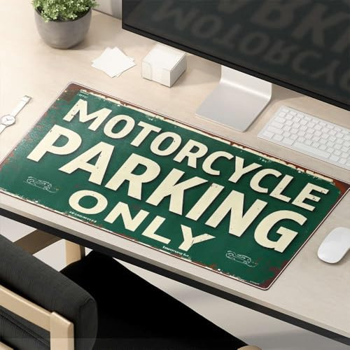 OGBD Lustiges Schreibtischzubehör für Arbeit, Motorrad, Parkplatz, Mauspad mit lustigen Zitaten