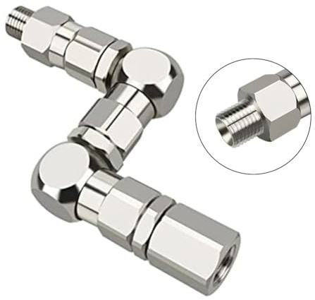 NbgrvB Z-Typ 360° Drehgelenk für Airless-Farbspritzgeräte 6500 PSI Edelstahl Drehverbinder mit Schnellanschluss für schwer erreichbare Stellen