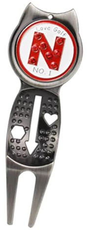 wisoolkic Detachable Marker Golf Divots Tool Convenient Pitch Repairer And Ball Marker Lightweight Golf Divots Tool Groove Pitchfork