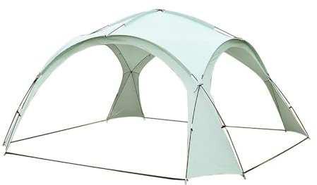 Camping Sun Shelter, 6-10 Person Camping Dome Canopy Tent with Storm Door Curtains & Storage Bag, 2.3m Height, Event Dome Shelter for Fishing, Picnics, Camping
