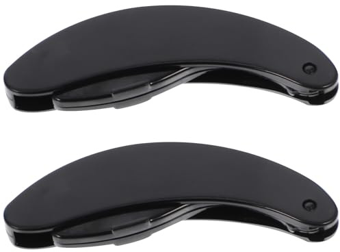 iplusmile Peigne à Sourcils Portable en Pp et Acier Inoxydable 2 Pièces Brosse Séparatrice de et Fixateur de Maquillage pour Usage Professionnel Domicile