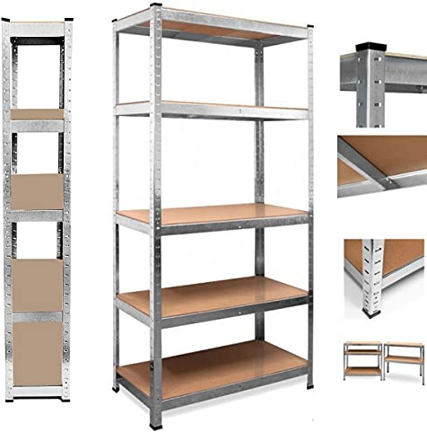 Étagère de Rangement en métal - 30 Profondeurs - 170 cm de Hauteur - 75 cm de Largeur - Charge maximale : 875 kg - 5 étagères réglables - pour Garage, Atelier, Cave, Cuisine