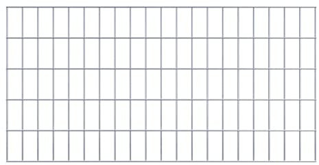 Treillis pour gabions de 5 x 10 cm - Maillage de 100 x 50 cm