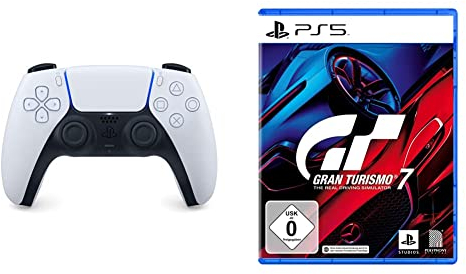 Playstation DualSense Wireless Controller + Gran Turismo 7 5