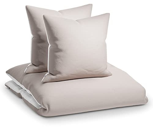 sleepwise Bettwäsche 240x220 Sommer Bettwäsche 3tlg- ÖKO-TEX, Traumhaft Weich, Atmungsaktiv, Bügelfrei & Knitterfrei - Bettbezug Set aus weicher Mikrofaser mit 65x65cm Kissenbezüge