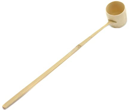 Japanese Tea Ceremony Tools Bamboo Spoon with Long Handle Natural Tea Spoon Tea Ladle, Wood Tea Scoop, Long Handle Tea Ladle, Wood Ladle Spoon, Long Ladle Water Dipper