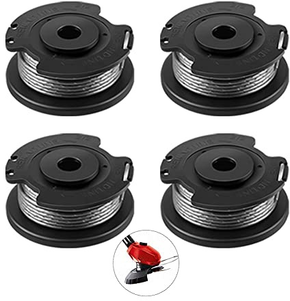 4 stycken trådspolar grästrimmer tråd ersättningspolar grästrimmer tillbehör för Bosch batteri grästrimmer EasyGrassCut 23/26/18/18-230/18-260/18-26, typ 23SL, typ 26SL– Ø 1,6 mm 4,9 m längd