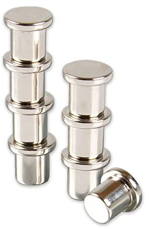 Magna-C® 8 Stück Ultra Starke Pinnwand Magnete mit Griffrand | Für Pinnwand, Whiteboard, Kühlschrank, Magnettafel | Ø8 x 10mm | Notizenmagnet