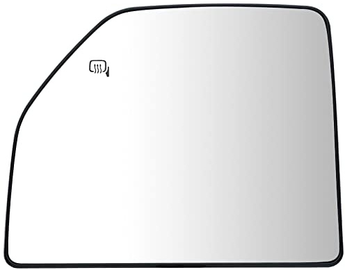 Miroir de rétroviseur supérieur chauffant côté conducteur gauche de rechange pour Ford F150 2015-2020 2017-2020 Ford F250 F350 – Miroir de rétroviseur latéral convexe avec support arrière