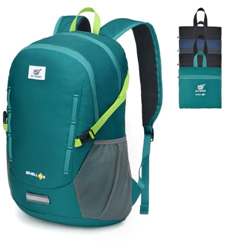 SKYSPER 20L Faltbarer Rucksack Herren Daypack Tagesrucksack Travel Backpack für Outdoor Ausflüge Städtetrips
