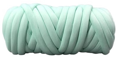 HKYBCF Grober Wollfaden 1000g super Dicke klobige Garn Baumwollrohrgarn Alternative DIY sperrige Arm Strick-Decke Hand Strick-Spin-Garn (Color : Mint)