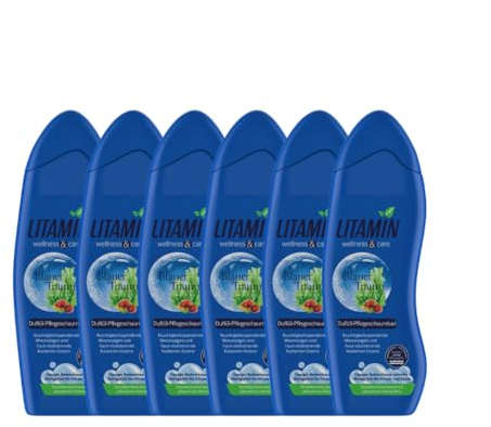LITAMIN Blauer Traum Duft-Pflegeschaumbad 750ml - mit Meeresalgen & Kastanien-Essenz reinigt sanft und enthält keine Mikroplastikpartikel, ist paraben- und silikonfrei (6)