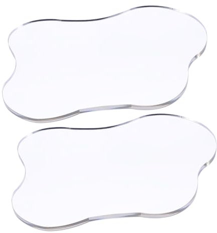 MAGICLULU 2stücke Transparente Acryl Untersetzer Im Modernen Design Dekorative Platzsets Für Tisch Und Büro Langlebig Und Pflegeleicht Für Getränke Tischdeko