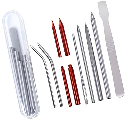TOPPERFUN Aiguilles à Coudre Pour Paracorde Kit Outils Diy Avec Aiguilles à Tisser Pour Tressage De Bracelets