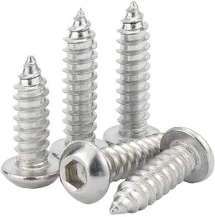20 Stück Flachkopfschrauben mit Innensechskant und Linsenkopf, selbstschneidende Schrauben, Edelstahl, runder Kopf, Holzschraube, M3, M4, M5, M6, Edelstahl 304, M6x20 (20 Stück)