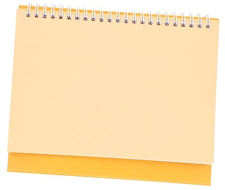 TEHAUX 2sätze Handgemalter Tischkalender Kraftpapier Kreativer Umkehrbarer Und Leerer Schreibtischkalender Für Büro Zuhause Und Schule Gestalten
