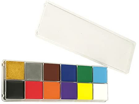 HAWILLOSCH 1stück Halloween Körpermalfarbe Mit Farben Wasserlösliche Gesichts Und Körperfarben Für Fasching Karneval Und Partys Ohne Pinsel Sicher Und Sanft Zur Haut