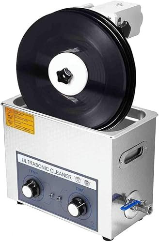 LYJYUJIE Ultraschallreiniger Von Vinylscheiben, Kommerzieller Ultraschallreiniger, Ultraschallreiniger Von 6 L Vinylscheiben, 180 -W -Digitalen Typ Mit Digitalem Timer Und Heizung ~//