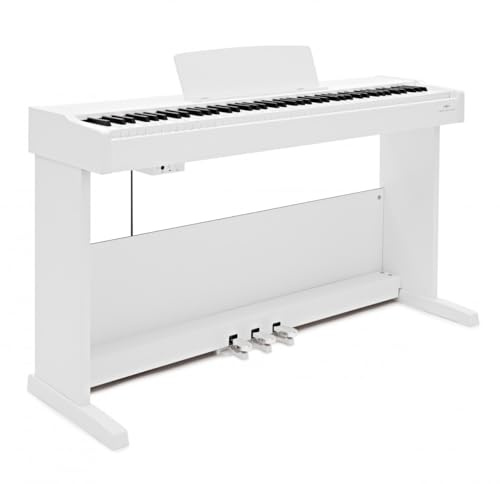 VISIONKEY-500 Digitalpiano 88 Tasten Hammermechanik, Weiß | Für angehende Pianisten, 10 authentische Sounds, 3-Pedal-Einheit für Ausdruck, App für Split/Layer-Modi