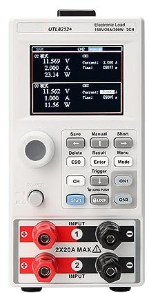Comprobador de batería de automóvil, Carga electrónica programable UTL8211 + UTL8212 + 20A Digital DC Carga Batería Probador Fuente de alimentación Prueba de corriente para automóviles, camiones, barc