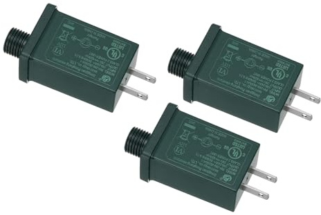 PATIKIL Fuente de alimentación LED 29V 18W, 3 unidades transformador de bajo voltaje DC adaptador de reemplazo IP44 para luces de cadena, luces de proyector, luces de hadas, verde