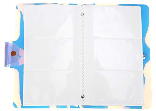 Álbum de Fotos Transparente 3-in Colorido para 11/9/7S/25/70/90-96 Bolsillos para Fotos y Entradas (Sinfonía transparente)