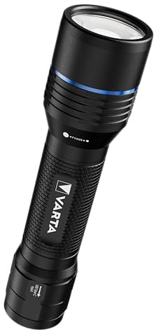 VARTA Torcia LED ricaricabile, Night Cutter Pro F30R, lampada, torcia per esterni o casa, 1500 lm, impermeabile IP67, alluminio aeronautico, messa a fuoco di precisione, cordino incluso