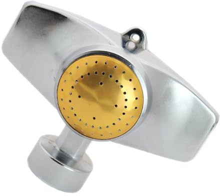 Aspersor de metal de 360 grados, aspersor de jardín para áreas pequeñas, aspersores de césped para patio, patrón circular con flujo de agua suave, riego de jardín