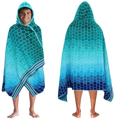 COTTON CRAFT Hooded Beach Towel for Adults - 100% Cotton 35x70 XL Towel