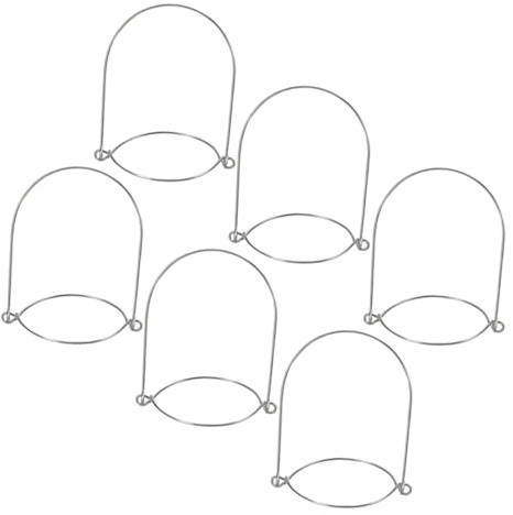 BESTYASH 6pcs Mason Jar Wire Handles Tinplate Hangers for Glass Jars for Solar Lanterns Party BBQ Home Garden Decor