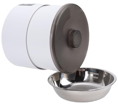 Oreilet Automatic Cat Feeder, 4L Wall Mounted Smart Pet Food Dispenser with Timed, Small Dogs Cats Dry Food Dispenser for Home