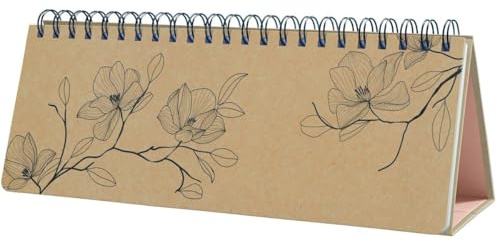 SIGEL Jolie Tischkalender Querkalender 2027 schwarz | 7J902, Hardcover, 2 Seiten = unten Woche / oben Planungsseite, 126 Seiten, zum Aufstellen, aus nachhaltigem Papier