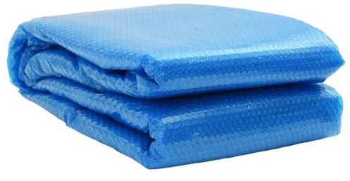 GeenYuu Rektangulär poolskydd PE blå 800 x 500 cm solfilm pool värmeskydd isoleringsmatta UV-resistent slitstark vattentät för trädgård bubbelpool övervintring
